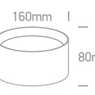 Lubinis LED šviestuvas 25W CCT IP44 12125D/B/V