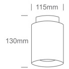 Lubinis LED šviestuvas 26W+2W 3000K 12128A/B/W Lubinis LED šviestuvas 26W+2W 3000K 12128A/B/W
