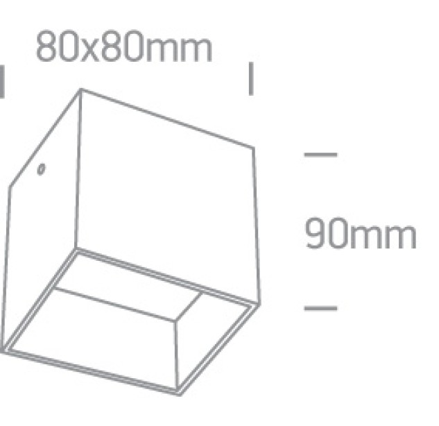 Lubinis šviestuvas 50W GU10 12134/B Lubinis šviestuvas 50W GU10 12134/B