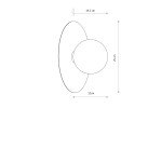 Sieninis šviestuvas SATURN M 12438 Sieninis šviestuvas SATURN M 12438