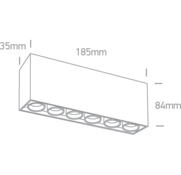 Lubinis LED šviestuvas 15W 3000K 12606C/B/W