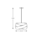 1113 LAMPA WISZĄCA TORNADO 40CM BIAŁA/WHITE