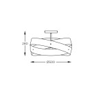 1116 LAMPA SUFITOWA TORNADO 50 CM CZARNA/BLACK 1116 LAMPA SUFITOWA TORNADO 50 CM CZARNA/BLACK