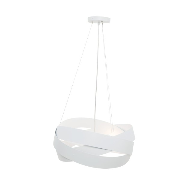 1117 LAMPA WISZĄCA TORNADO 50 CM BIAŁA/WHITE