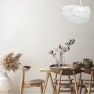 1117 LAMPA WISZĄCA TORNADO 50 CM BIAŁA/WHITE