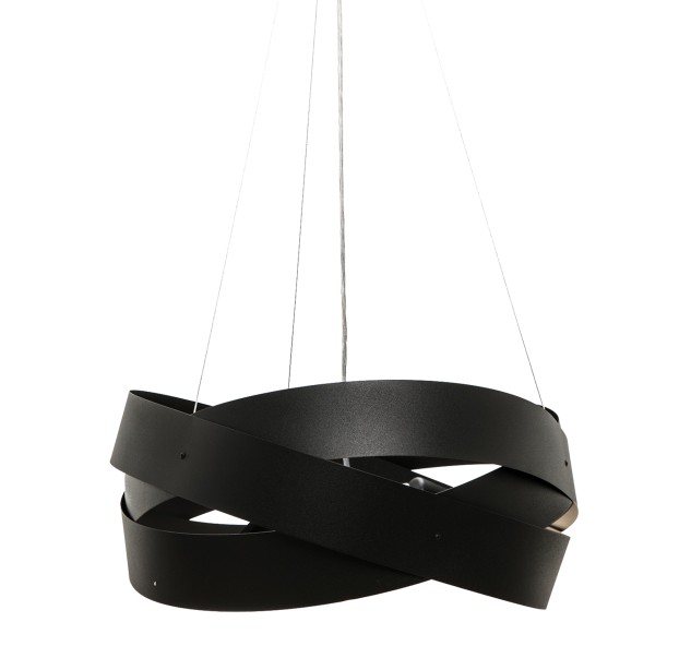 1118 LAMPA WISZĄCA TORNADO 50 CM CZARNA/BLACK