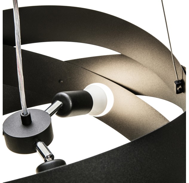 1118 LAMPA WISZĄCA TORNADO 50 CM CZARNA/BLACK