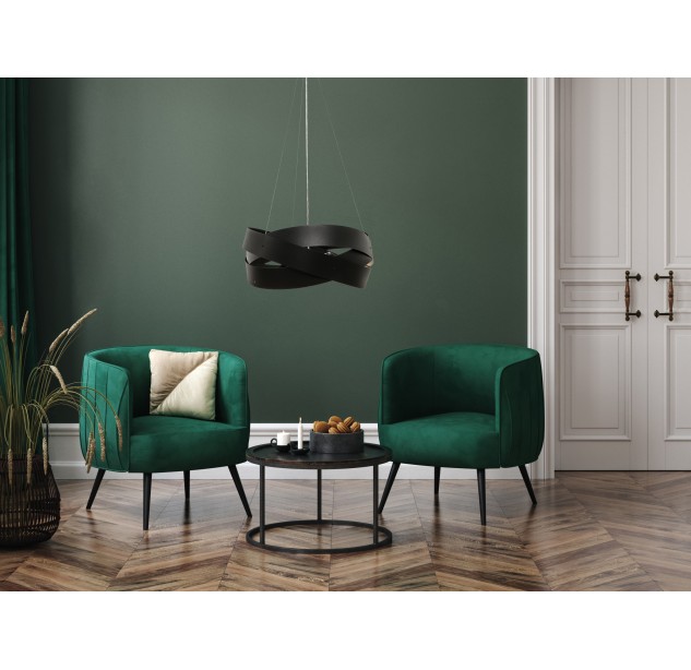 1118 LAMPA WISZĄCA TORNADO 50 CM CZARNA/BLACK