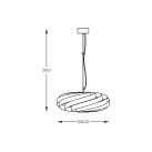 1133 LAMPA WISZĄCA VENTO 60CM CZARNA/BLACK