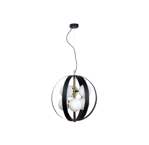 1138 LAMPA WISZĄCA NELA 50CM CZARNO-ZŁOTA/ BLACK-GOLD 1138 LAMPA WISZĄCA NELA 50CM CZARNO-ZŁOTA/ BLACK-GOLD