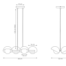 Pakabinamas šviestuvas BOOM 8W G9 1834/4 Pakabinamas šviestuvas BOOM 8W G9 1834/4