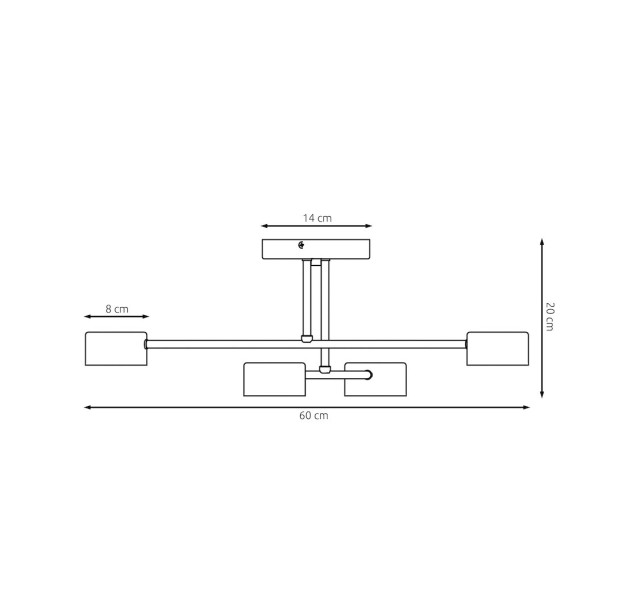Lubinis šviestuvas HALO 10W GX53 1839/4