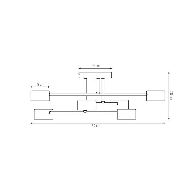 Lubinis šviestuvas HALO 10W GX53 1839/6 Lubinis šviestuvas HALO 10W GX53 1839/6