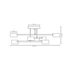 Lubinis šviestuvas HALO 10W GX53 1840/6 Lubinis šviestuvas HALO 10W GX53 1840/6