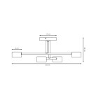 Lubinis šviestuvas HALO 10W GX53 1841/4