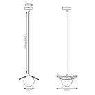 Pakabinamas šviestuvas FLORA 8W G9 1867/1 Pakabinamas šviestuvas FLORA 8W G9 1867/1
