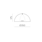 Tiga Shade %D8350 mm Tekstūruota balta/Tekstūruota balta