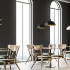 Tiga Shade pakabinamas šviestuvas %D8250 mm tekstūruota juoda/tekstūruota juoda