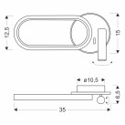 MONET 13W Wall Light  Dimmable 22-35691