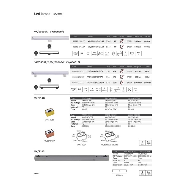 LED lempos 22101-007639