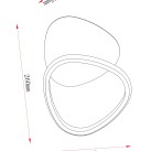 Sieninis šviestuvas HURON 12 LED 3000 250015WM-BE Sieninis šviestuvas HURON 12 LED 3000 250015WM-BE