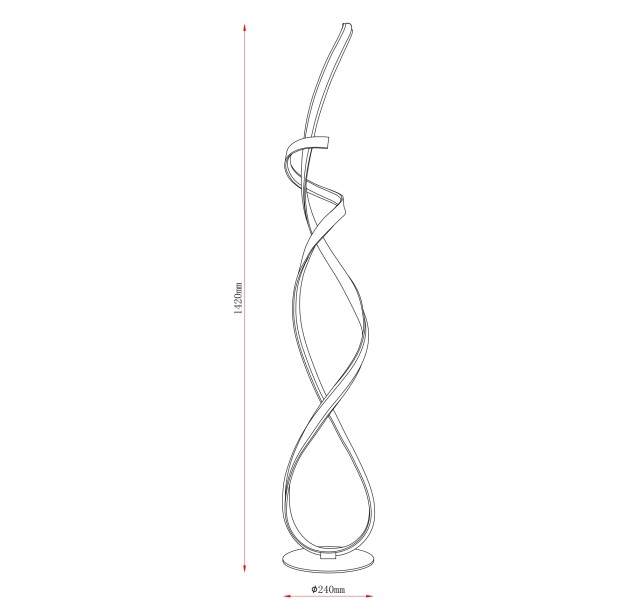VECINO 40 LED 3000 Floor Lamp  250051F-BE