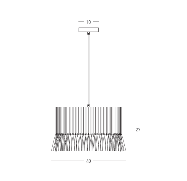 Pakabinamas šviestuvas 40W E27 25334 Pakabinamas šviestuvas 40W E27 25334