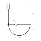 Pakabinamas šviestuvas ARPA 32W 2700-3000K 26103 dimeriuojamas Pakabinamas šviestuvas ARPA 32W 2700-3000K 26103 dimeriuojamas