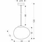 Pakabinamas šviestuvas STONES 1xE27 E27  31-35127