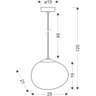 Pakabinamas šviestuvas STONES 1xE27 E27  31-35134