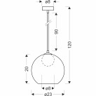 Pakabinamas šviestuvas  1x15W G9  31-38333