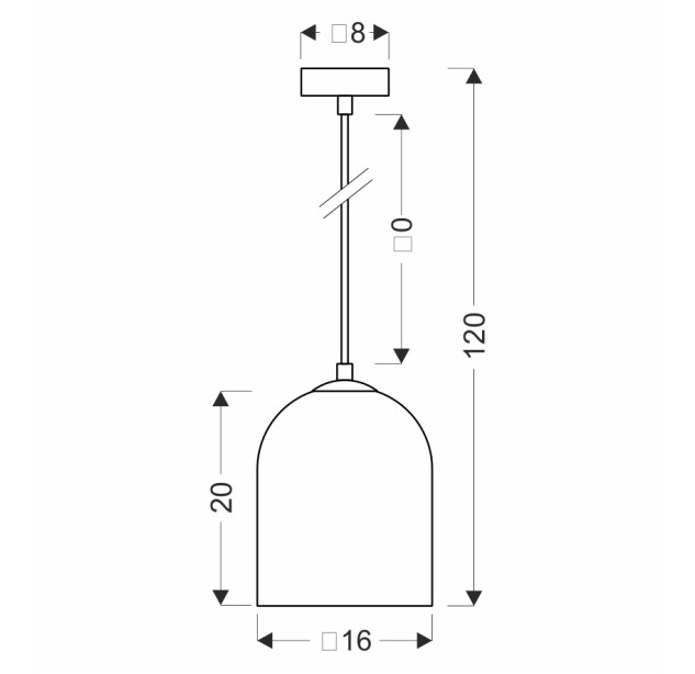 Pakabinamas šviestuvas  1x15W G9  31-38340