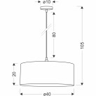 Pakabinamas šviestuvas SHANTI 1x40W E27  31-38685