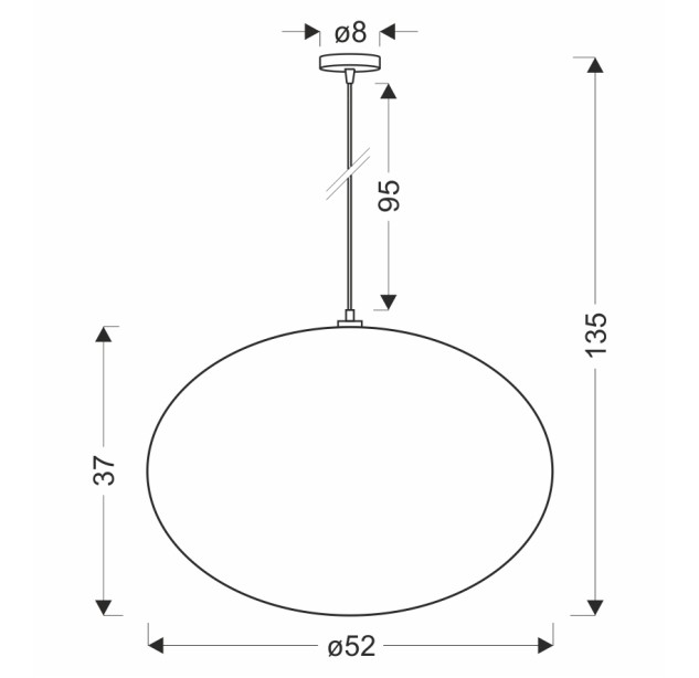 Pakabinamas šviestuvas MELLOW 1x40W E27  31-41968