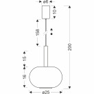 Pakabinamas šviestuvas BUENO 1x9W GX53  31-50465