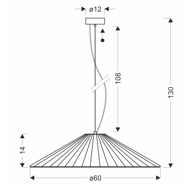 Pakabinamas šviestuvas SONTE 1x10W   31-50922