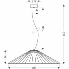 Pakabinamas šviestuvas SONTE 1x10W   31-50922