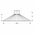 Lubinis šviestuvas SONTE 1x10W 31-50946 Lubinis šviestuvas SONTE 1x10W 31-50946