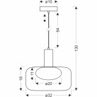 Pakabinamas šviestuvas SOPRA 1x10W GX53  31-50960