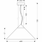 Pakabinamas šviestuvas PRESTO 1x10W   31-51059