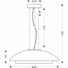 Pakabinamas šviestuvas OMBRE 1x10W   31-51097