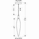 Pakabinamas šviestuvas  1x5W G9  31-51349