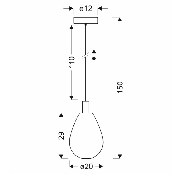 Pakabinamas šviestuvas DENSO 1x5W G9  31-51356