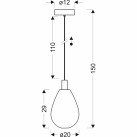 Pakabinamas šviestuvas DENSO 1x5W G9  31-51356