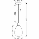Pakabinamas šviestuvas DENSO 1x5W G9  31-51363