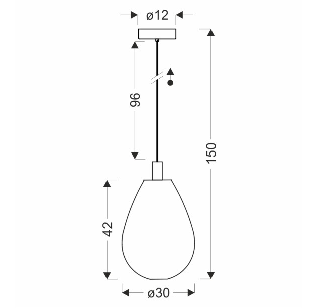 Pakabinamas šviestuvas DENSO 1x10W GU10  31-51387