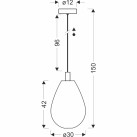 Pakabinamas šviestuvas DENSO 1x10W GU10  31-51387