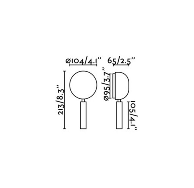 Настенная лампа PRESS 3W LED 3000K 62352