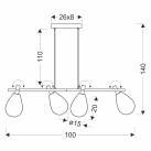DENSO 4x5W G9 Pendant Light  34-51226