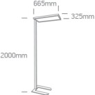 Lubinis LED šviestuvas 60W 4000K 36002/B/C